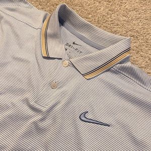 Nike Dri fit Polo. Blue and yellow. Looks brand new